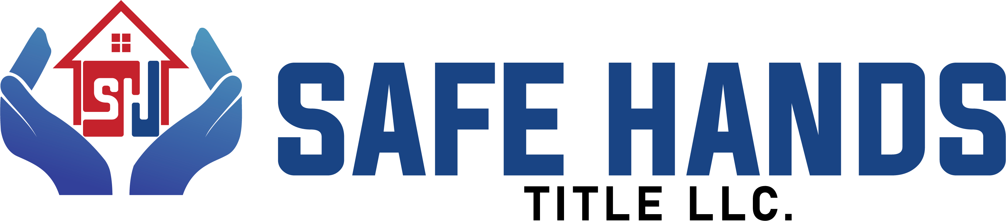 SAFE HANDS TITLE LOGO HORIZENTAL DESIGN